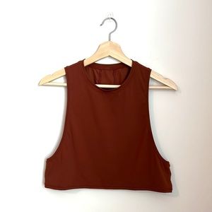 Lululemon Muscle Love Crop Tank Size 4 Dark Terracotta